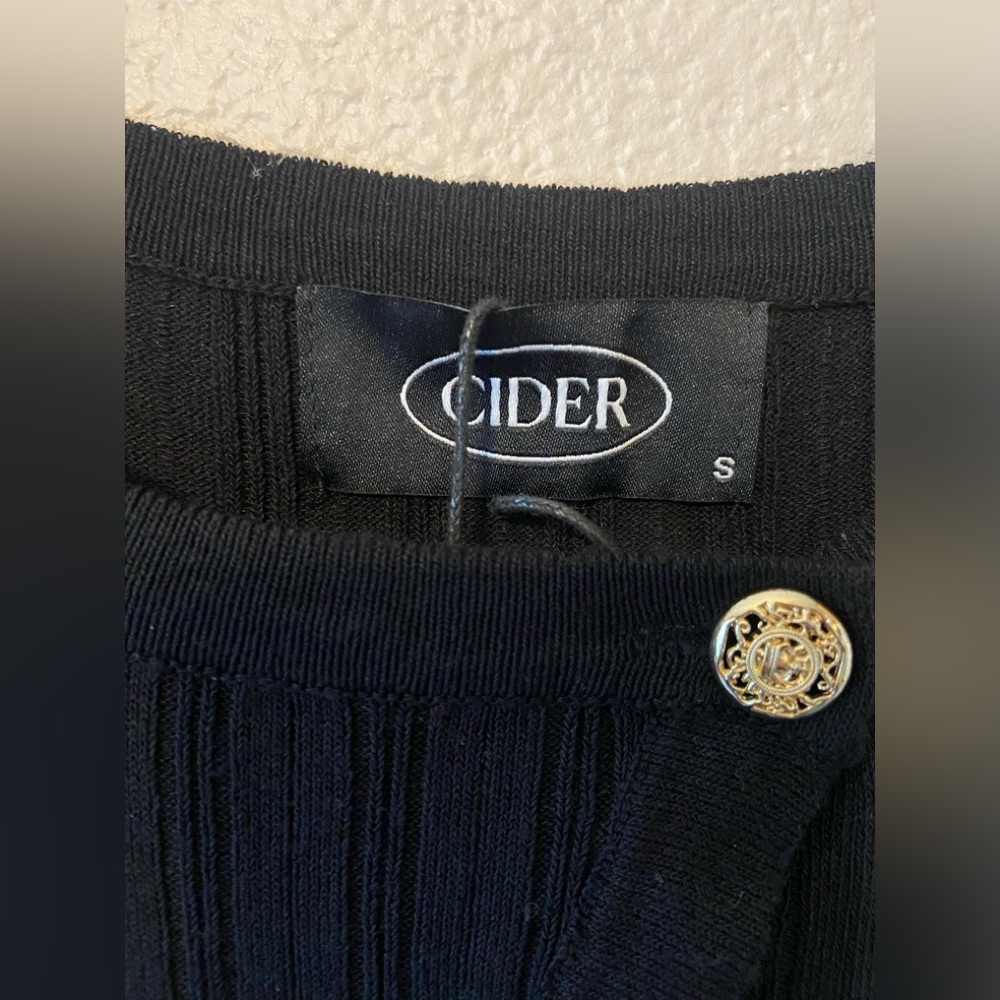 Cider Black Cutout Dress Small NWT - Picture 11 of 13